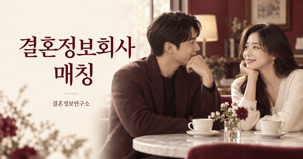 결혼정보회사 매칭 — 결혼정보연구소 대표 이미지